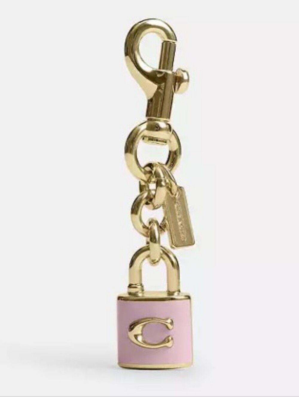 Coach-Padlock Bag Charm - Keychain (Pink 🩷)